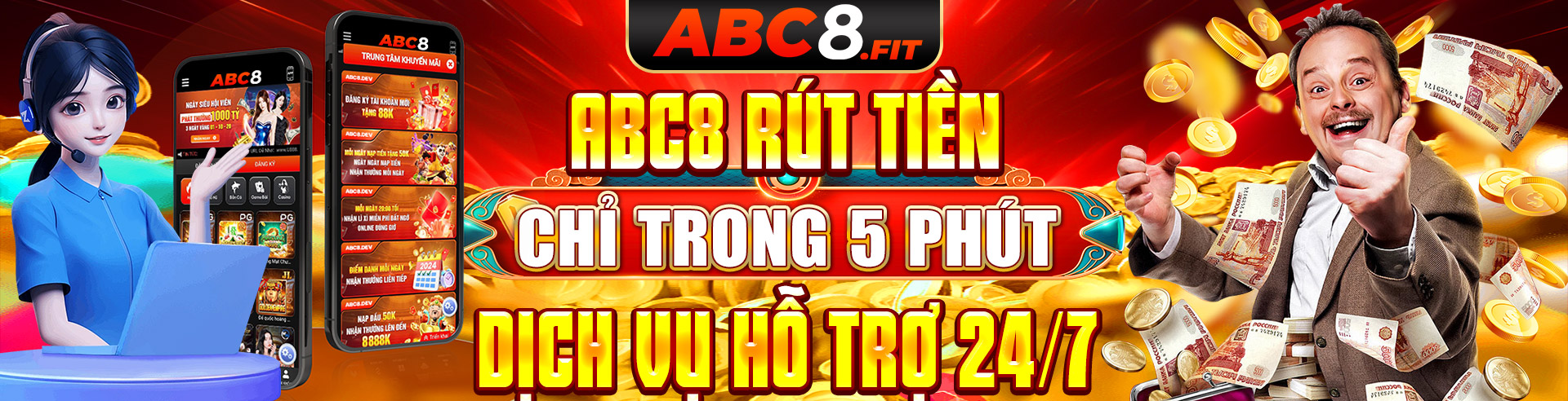 Abc8 rút tiền nhanh chóng